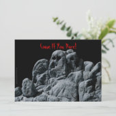 Halloween-Rocks Einladung (Stehend Vorderseite)