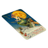 Halloween-Rodeln Vintag Magnet (Rechte Seite)