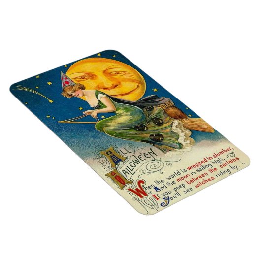 Halloween-Rodeln Vintag Magnet (Rechte Seite)