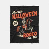 Halloween Rodeo Horse Western Cowboy Fall Autumn S Fleecedecke (Vorderseite)