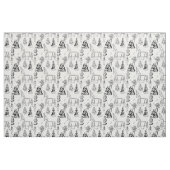 Halloween Rokoko Barockskelett Stoff (Fat Quarter (45,7 x 55,9 cm))