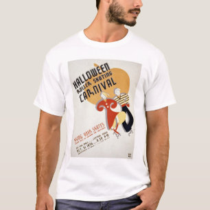 Halloween-Rollen-Skaten 1936 WPA T-Shirt