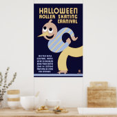 Halloween Roller Skaten Carnival Poster (Küche)