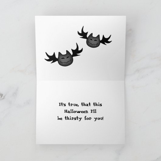 Halloween-Romantik Karte (Innenseite)