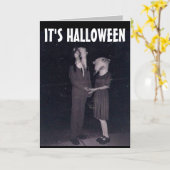 HALLOWEEN ROMANTISCHE FUNNY COUPLE GREETCARD KARTE (Gelbe Blume)