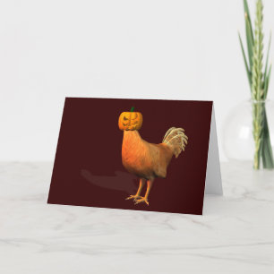 Halloween Rooster Karte