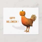 Halloween Rooster Postkarte (Vorderseite)