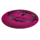 Halloween-Rosa-Hexe Schneidebrett (Ecke)