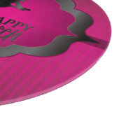 Halloween-Rosa-Hexe Schneidebrett (Ecke)