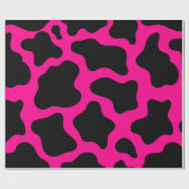 halloween rosa Kuhdruck Geschenkpapier (Flach)