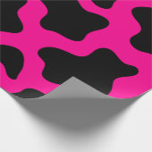 halloween rosa Kuhdruck Geschenkpapier (Ecke)