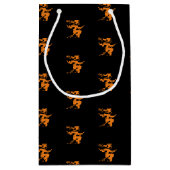 Halloween-Rosa-Muster Kleine Geschenktüte (Rückseite)