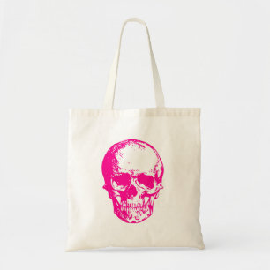 halloween rosa Totenkopf Goth Tragetasche
