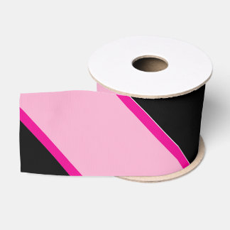 Halloween Rosa und Schwarz gestreifte Grosgrain-Ba Ripsband