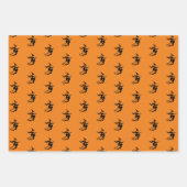 Halloween-Rosa-Weiß-Hexenmuster Geschenkpapier Set (Vorderseite 3)