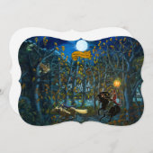 Halloween-Rosman-Party Einladungen (Vorne/Hinten)