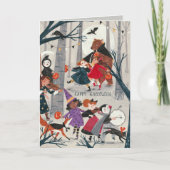 Halloween-Rot-Kostümparade Karte (Vorderseite)