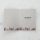 Halloween-Rot-Kostümparade Karte (Innenseite)
