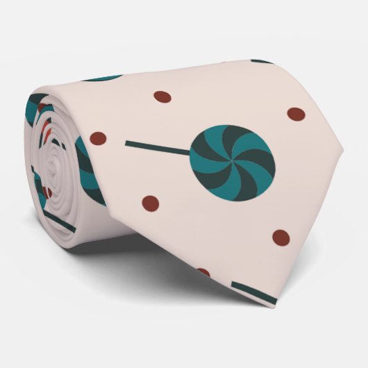 Halloween Rot Minimalmuster Krawatte (Gerollt)