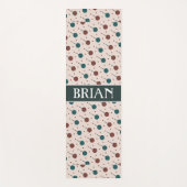 Halloween Rot Minimalmuster Yogamatte (Vorderseite)