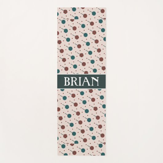 Halloween Rot Minimalmuster Yogamatte (Vorderseite)