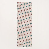 Halloween Rot Minimalmuster Yogamatte (Rückseite)