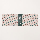 Halloween Rot Minimalmuster Yogamatte (Vorderseite (Horizontal))