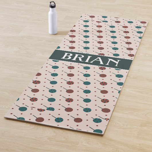 Halloween Rot Minimalmuster Yogamatte (Beispiel)