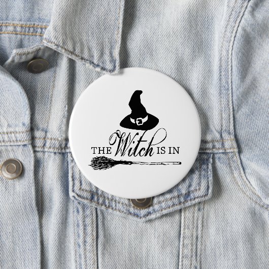 Halloween Rot und Weiß Button Button Abzeichen (Beispiel)