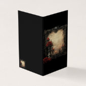 Halloween-rote Rose mit Kerzen (Vorderseite)