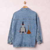 =Halloween Rote und Broom Jeansjacke (Hangar)