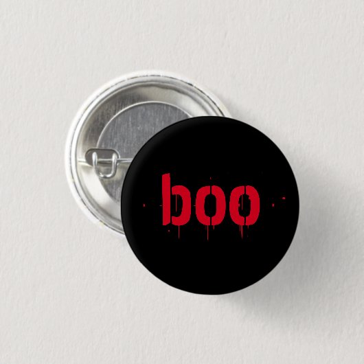 Halloween roter blutiger beängstigend button (Vorne & Hinten)