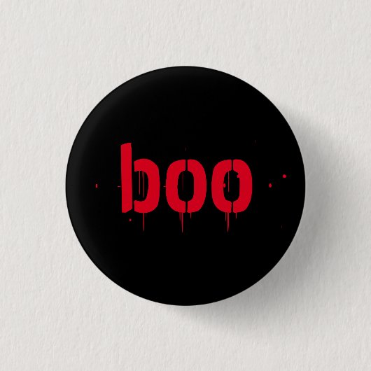 Halloween roter blutiger beängstigend button (Vorderseite)