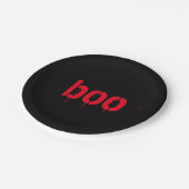 Halloween roter blutiger beängstigend pappteller (Schrägansicht)