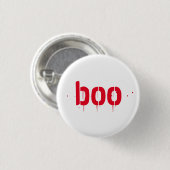 Halloween roter blutiger beängstigender Button-Kno Button (Vorne & Hinten)