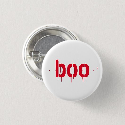 Halloween roter blutiger beängstigender Button-Kno Button (Vorne & Hinten)