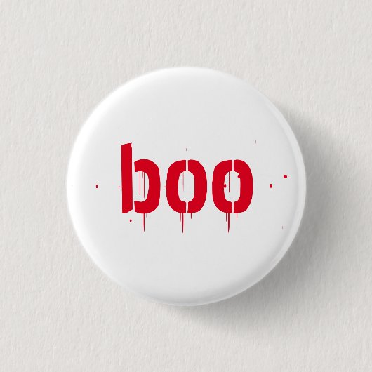 Halloween roter blutiger beängstigender Button-Kno Button (Vorderseite)