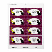 Halloween Roter Wein / Glas (Vorne)