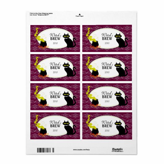 Halloween Roter Wein / Glas (Vorne)