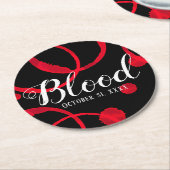 Halloween Roter Wein Untersetzer (Angewinkelt)