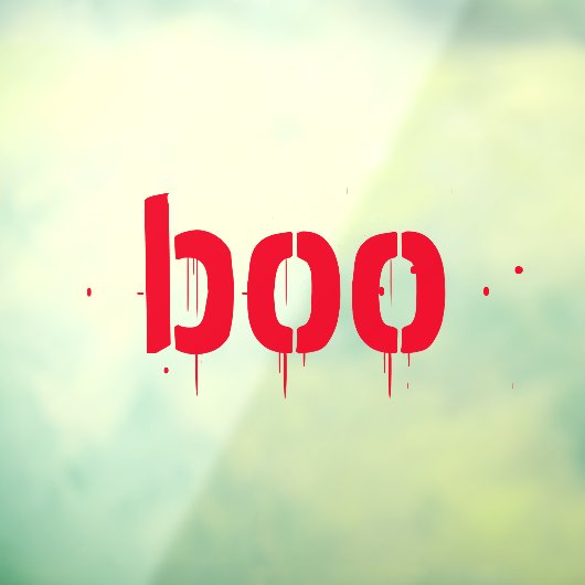 Halloween rotes blutiges, beängstigendes, sprichwö fensteraufkleber (Blatt 3)