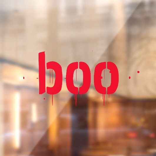 Halloween rotes blutiges, beängstigendes, sprichwö fensteraufkleber (Blatt 2)