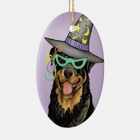 Halloween Rottweiler Keramik Ornament (Rechts)
