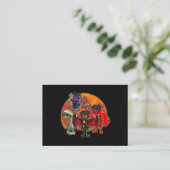 Halloween Rottweiler Kostüm Mummy Evil Hexenpumpe Visitenkarte (Stehend Vorderseite)