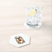 Halloween Rottweiler mit Blume Untersetzer (Vor Ort)