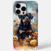 Halloween Rottweiler mit Pumpkins Beängstigend Case-Mate iPhone Hülle (Rückseite)