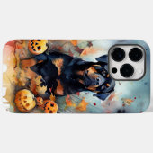 Halloween Rottweiler mit Pumpkins Beängstigend Case-Mate iPhone Hülle (Rückseite (Horizontal))