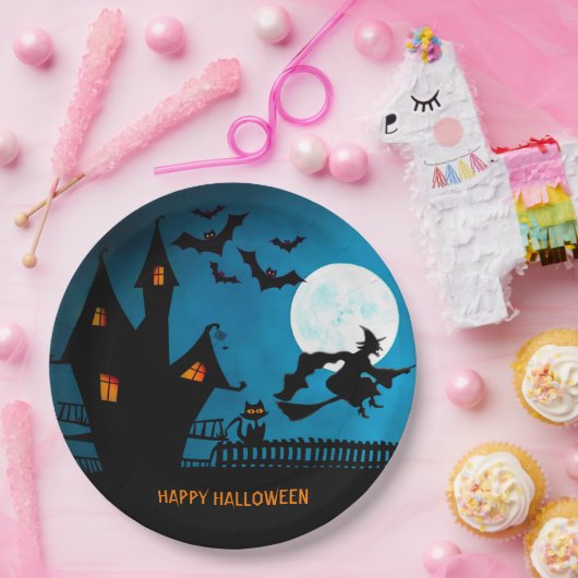 Halloween-Rotzunge-Party Pappteller (Party)