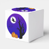 Halloween Rotzunge Vollmond Geschenkschachtel (Rückseite)
