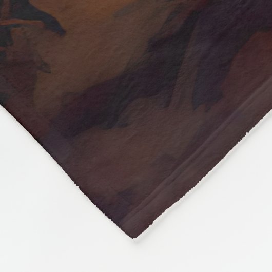 Halloween Rough Collie mit Pumpkins Beängstigend Fleecedecke (Ecke)